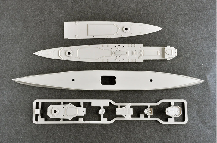 Збірна модель 1/700 військовий корабель HMS Exeter Trumpeter 06744 - зображення 9