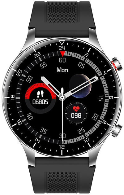 Smartwatch Kumi GW16T Pro Srebrny (KU-GW16TP/SR) - obraz 2