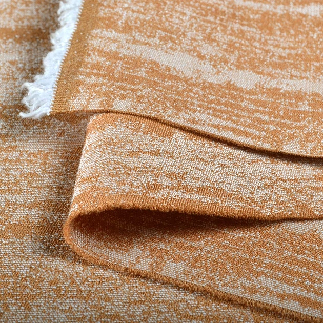 Жаккард стрейч костюмный рыжий с отливом, ш.140 (11955.001) - изображение 4