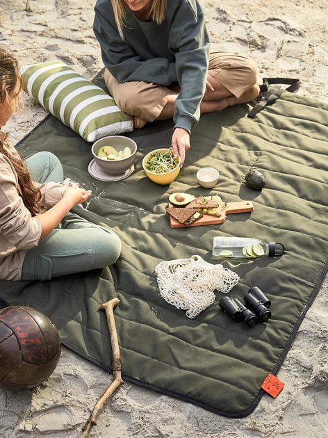Килимок для пікніка ІКЕА FJALLMOTT 130х170 см чорний (80548331) - Фото 5 Килимок для пікніка ІКЕА FJALLMOTT 130х170 см чорний (80548331) - изображение 5