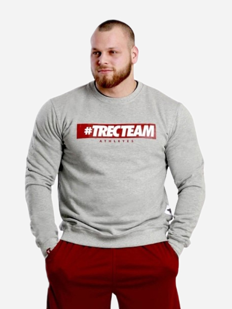 Bluza bez kaptura męska TREC WEAR Sweatshirt 033 S Szara (5902114026974) - obraz 1