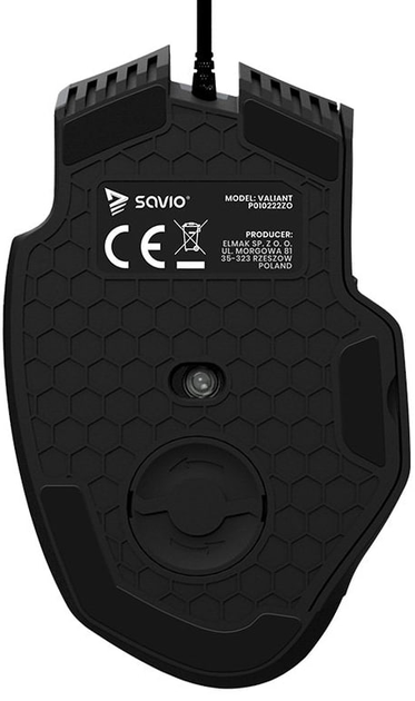 Mysz gamingowa Savio Valiant USB Czarna (SAVGM-VALIANT) - obraz 5