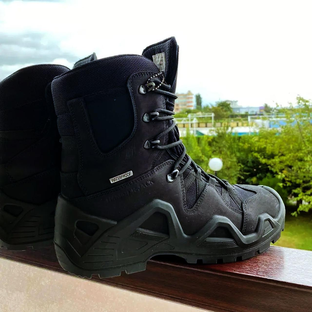 Ботинки Hammer Jack с мембраной Waterproof / Демисезонные Берцы черные размер 41 - изображение 2