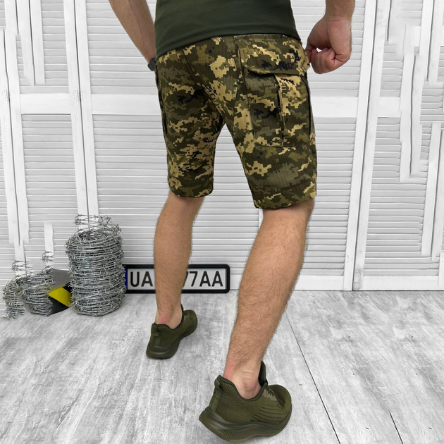 Мужские крепкие Шорты G3 с накладными карманами рип-стоп пиксель размер M - изображение 2