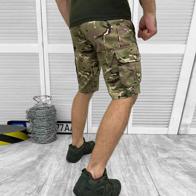 Чоловічі шорти з накладними кишенями саржа мультикам розмір XL - зображення 2