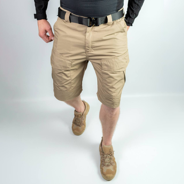 Мужские крепкие Шорты S.Archon с накладными карманами рип-стоп койот размер XL - изображение 1
