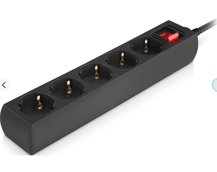 Мережевий фільтр-подовжувач Real-El RS Protect M 5 м Black (EL122300030) - зображення 6
