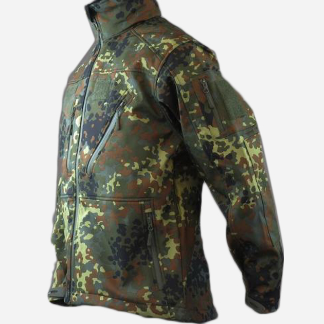 Тактическая куртка MIL-TEC Softshell Jacket Scu 10864021 2XL [1215] Немецкий Камуфляж (2000980559213) - изображение 1