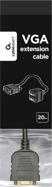 Адаптер Gembird VGA(M) - 2xVGA(F) 20cm (CC-VGAX2-20CM) - зображення 5