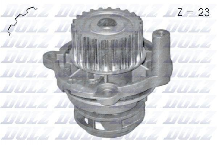 Водяний насос Caddy III/Octavia/Golf IV/V/Passat/Polo 1.6/2.0 97- Dolz (A198) - зображення 2