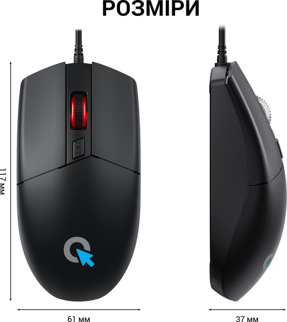 Миша OfficePro M115 USB Black - зображення 9