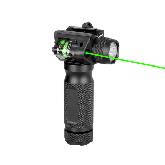 Лазерный прицел с фонарем и рукояткой Зелёный луч - изображение 1
