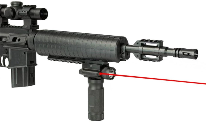 Лазерный прицел с фонарем и рукояткой Красный луч - изображение 2