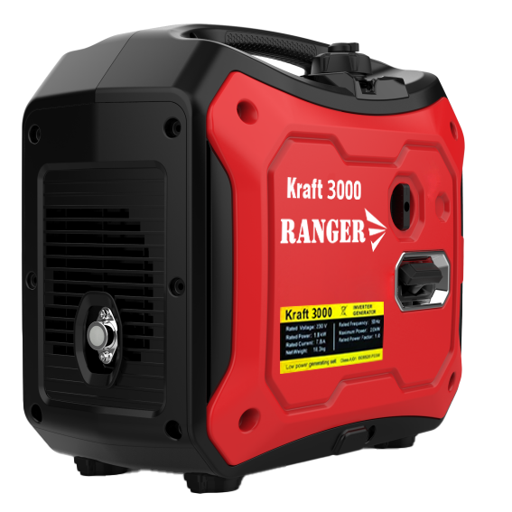 Инверторный Генератор бензиновый закрытый Ranger Kraft 3000 RA 7751 6л 2,8кВт - Фото 2 Инверторный Генератор бензиновый закрытый Ranger Kraft 3000 RA 7751 6л 2,8кВт - изображение 2