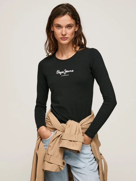 Лонгслів довгий жіночий Pepe Jeans 237844918 S Чорний (1159786227