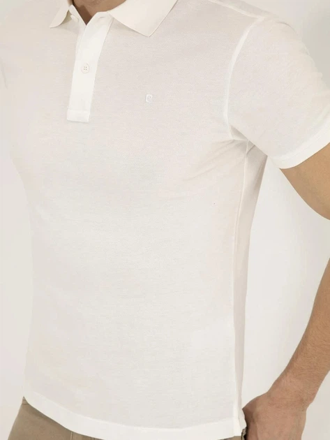 Поло длинное мужское Pierre Cardin G021SZ011-000-1567279 2XL Белое (8682734495196) - изображение 6