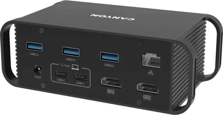 Мультипортова док-станція Canyon HDS-95ST USB-C 14-в-1 Black (CNS-HDS95ST) - зображення 1