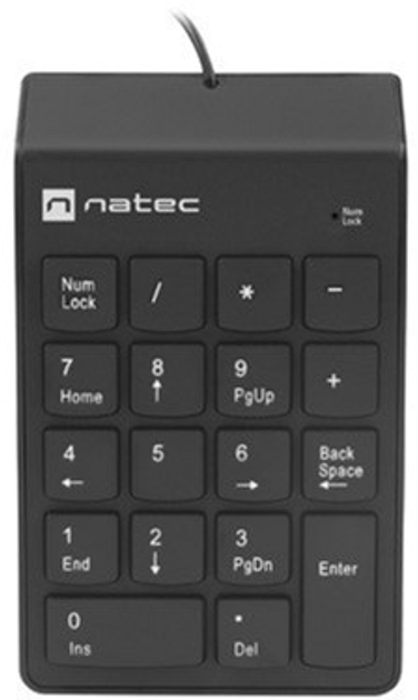 Клавіатура дротова Natec Goby 2 USB Black (NKL-2022) - зображення 1