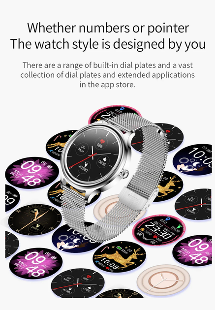 Smartwatch Kumi K3 Silver (KU-K3/SR) - obraz 5