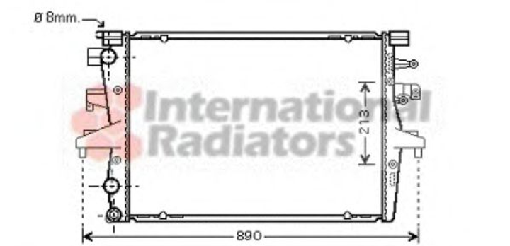 Радиатор охлаждения двигателя TRANSPORTER T5 MT 03- Van Wezel Van Wezel (58002230) - изображение 1