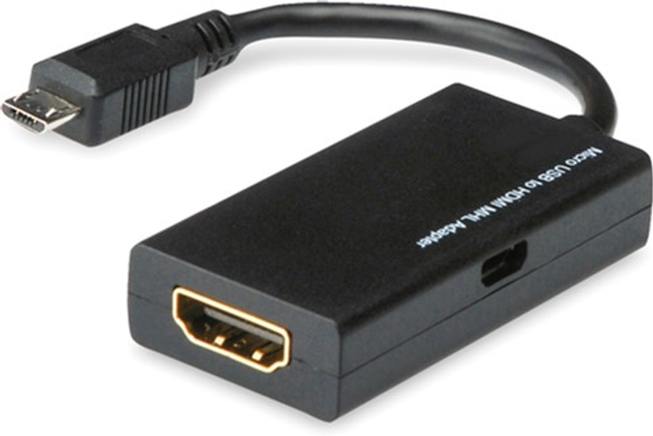 Adapter Savio CL-32 MHL z micro-USB (M) na HDMI (F) (SAVKABELCL-32) - obraz 1