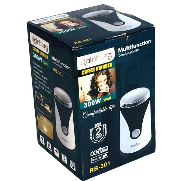 Кофемолка Rainberg RB-301 300 Вт Белая с черным - изображение 3