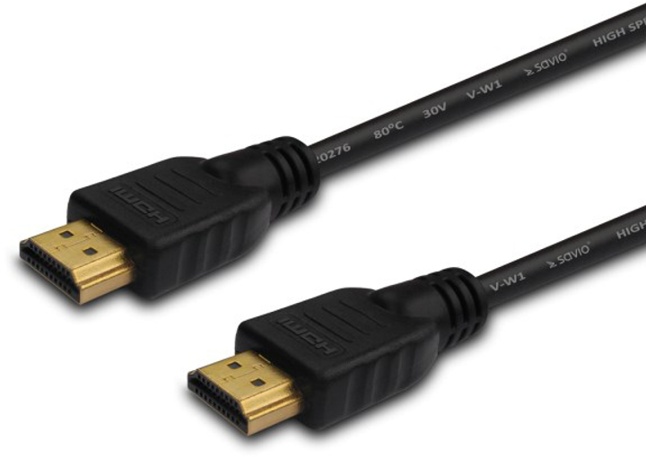 Кабель Savio CL-06 HDMI 3 м HDMI Type A (Standard) Black (SAVKABELCL-06) - зображення 2