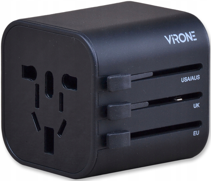 Перехідник мережевий Virone TA-1 Go World USA/UK/EURO/AUS (OR-TA-1) - зображення 6