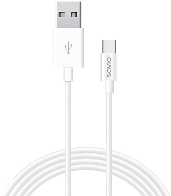 Кабель Savio CL-125 USB-A - USB Type-C 1.5 A 1 м (SAVKABELCL-125) - зображення 1