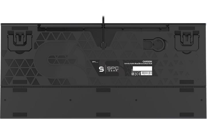 Клавіатура дротова SPC Gear GK650K Omnis RGB Kailh Blue USB Black (SPG115) - зображення 12