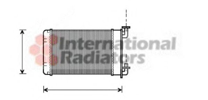 Радіатор обігрівача BMW E30/Z1 88-316->325 Van Wezel Van Wezel (06006022) - зображення 1