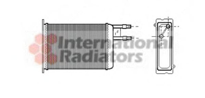 Радіатор обігрівача JUMPER/DUCATO/BOXER MT Van Wezel Van Wezel (09006128) - зображення 2