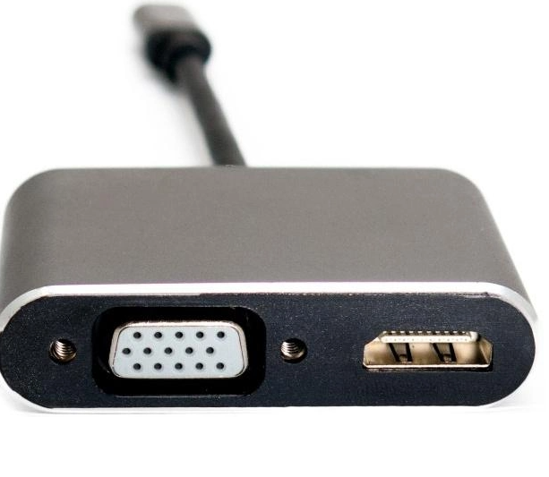 Адаптер ExtraDigital Type-C to HDMI / VGA (KBV1743) - Фото 4 Адаптер ExtraDigital Type-C to HDMI / VGA (KBV1743) - изображение 4