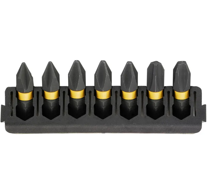 Кассета с битами DeWALT FlexTorq, L = 25 мм, Рh1 - 2 шт, Рh2 - 3 шт, Рh3 - 2 шт DT70808 - Фото 1 Кассета с битами DeWALT FlexTorq, L = 25 мм, Рh1 - 2 шт, Рh2 - 3 шт, Рh3 - 2 шт DT70808 - изображение 1