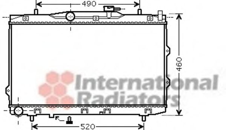 Радиатор охлаждения двигателя CERATO 16i/20i MT 04- Van Wezel Van Wezel (83002074) - изображение 1