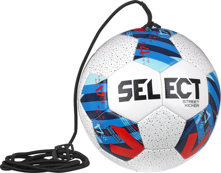 Футбольный мяч на резинке Select Street Kicker v23 бело-синий Размер 4 ...