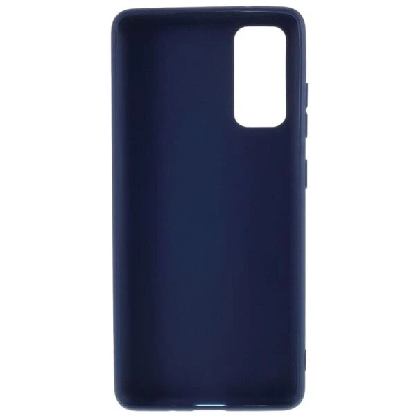Силиконовый (TPU) чехол Deexe Matte Case для Samsung Galaxy S20 FE (G780) - Dark Blue - изображение 3