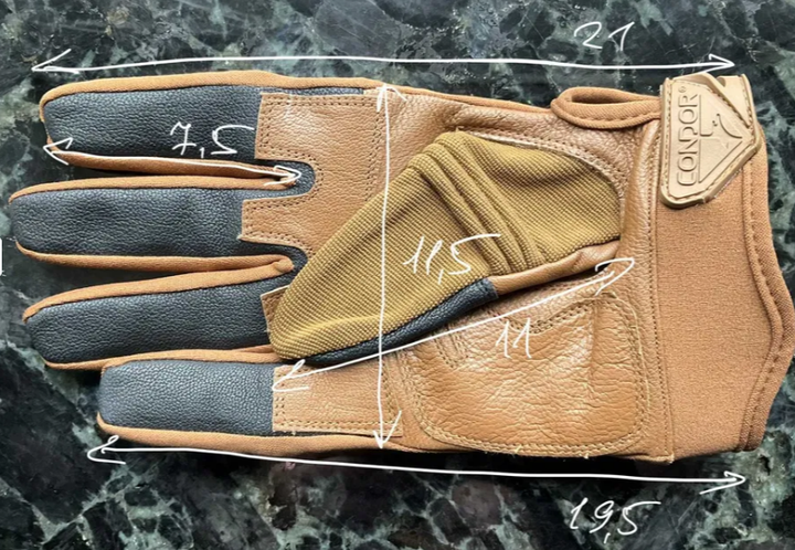 Перчатки стрелковые тактические CONDOR TACTICIAN SHOOTING GLOVES XXL - изображение 8