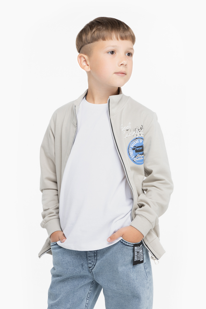 Кофта с принтом для мальчика Baby Show 2702 122 см Серый (2000989819516 ...