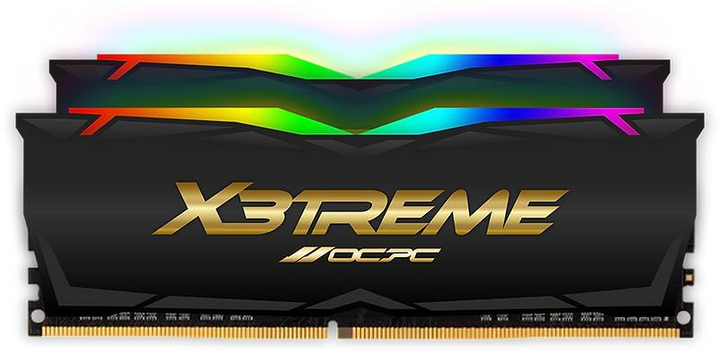 Оперативная память OCPC DDR4-4000 32768MB PC4-32000 (Kit of 2x16384) X3 RGB Black (MMX3A2K32GD440C19BL) - изображение 1