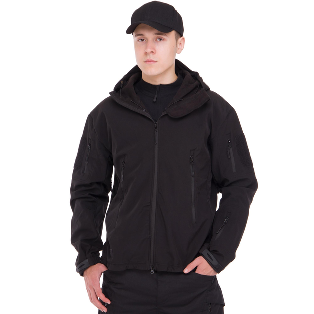 Куртка тактична флісова SP-Sport ZK-20 Колір: Чорний Розмір: XL - зображення 1