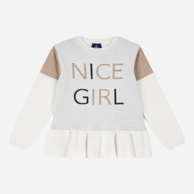 Sweter dla dziewczynki elegancki Chicco 09069558000000-061 86 cm Beżowy (8059609195541) - obraz 1