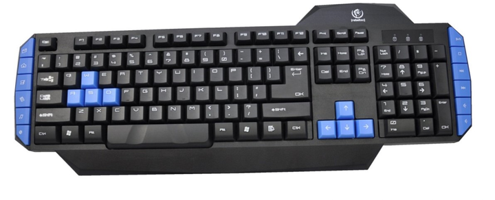 Клавіатура дротова Rebeltec Warrior USB Black (REBKLA000007) - зображення 1