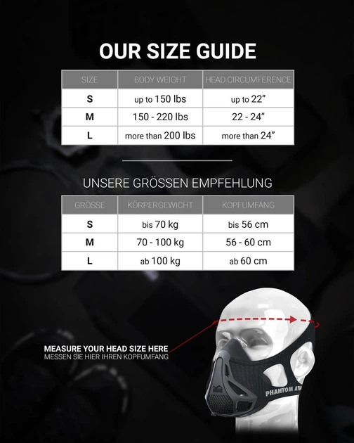 Маска для тренування дихання Phantom Training Mask Black L - изображение 10