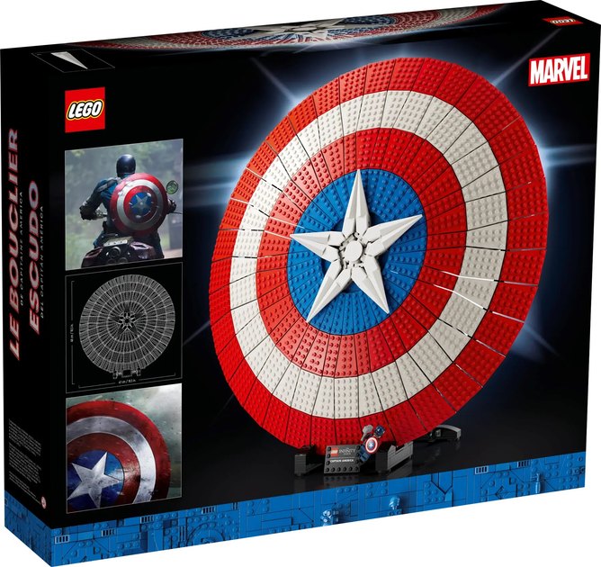 Zestaw klocków LEGO Marvel Tarcza Kapitana Ameryki 3128 elementów (76262) - obraz 10