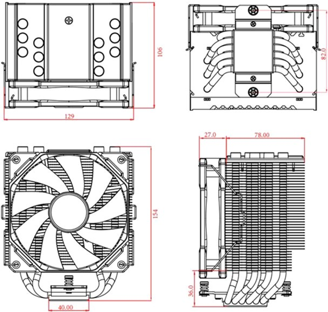 Кулер процессорный ID-Cooling SE-226-XT Black - изображение 7