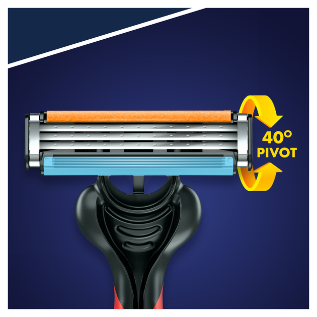 Одноразові станки для гоління чоловічі Gillette Blue3 Nitro 6 шт (7702018362585) - зображення 4