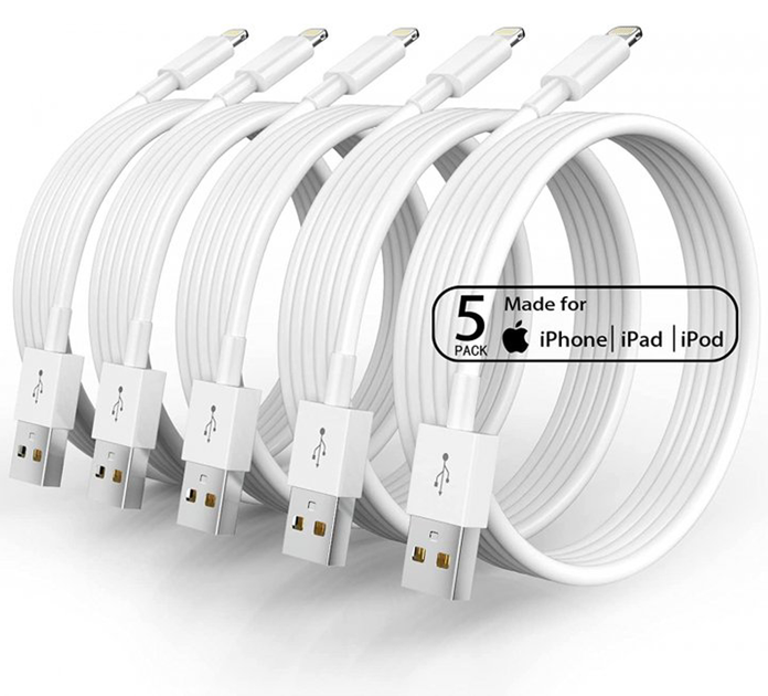 Прочный USB Lightning кабель, зарядка для iPhone 5, 5s, 5c, 6, 6+, 6S и iPad retina/mini черный