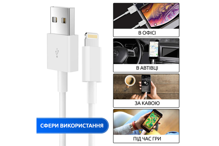 Кабели для Apple Iphone, купить оригинальный USB шнур для зарядки айфона в Москве