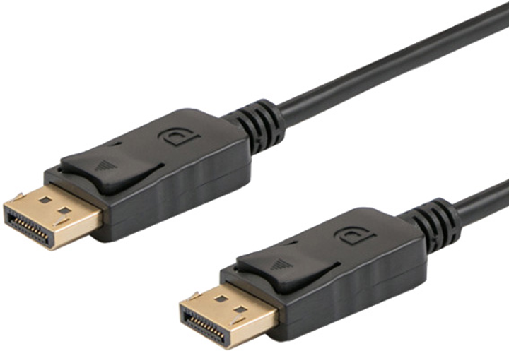 Kabel Savio CL-85 DisplayPort 1.1 1.8 m Czarny (SAVKABELCL-83) - obraz 1